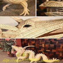 藤編龍型裝飾擺件 傳統(tǒng)工藝與現(xiàn)代家居的完美融合